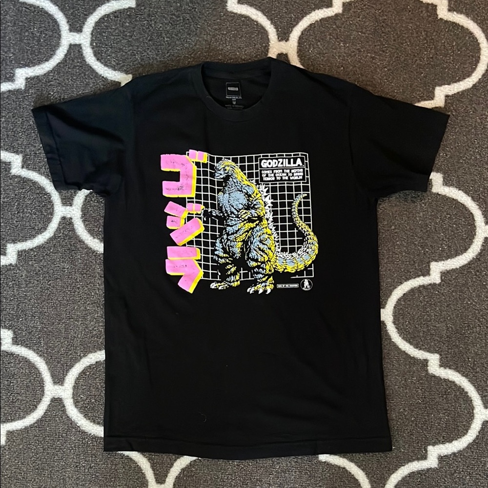 Black Godzilla Graphic T-Shirt